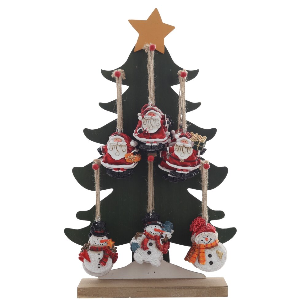 Набор из 72 шт Украшение новогоднее ассорти на подставке 