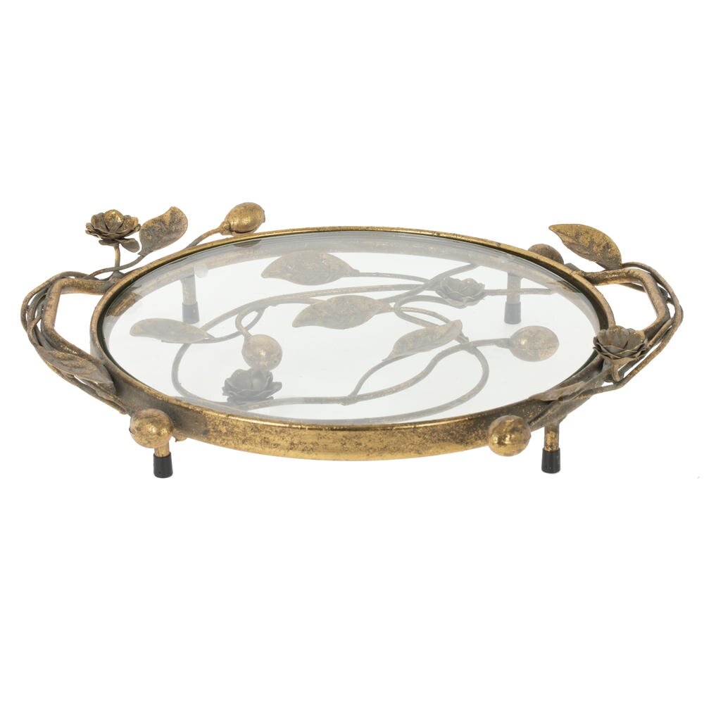 Поднос декоративный, L38 W31,5 H7,5 см