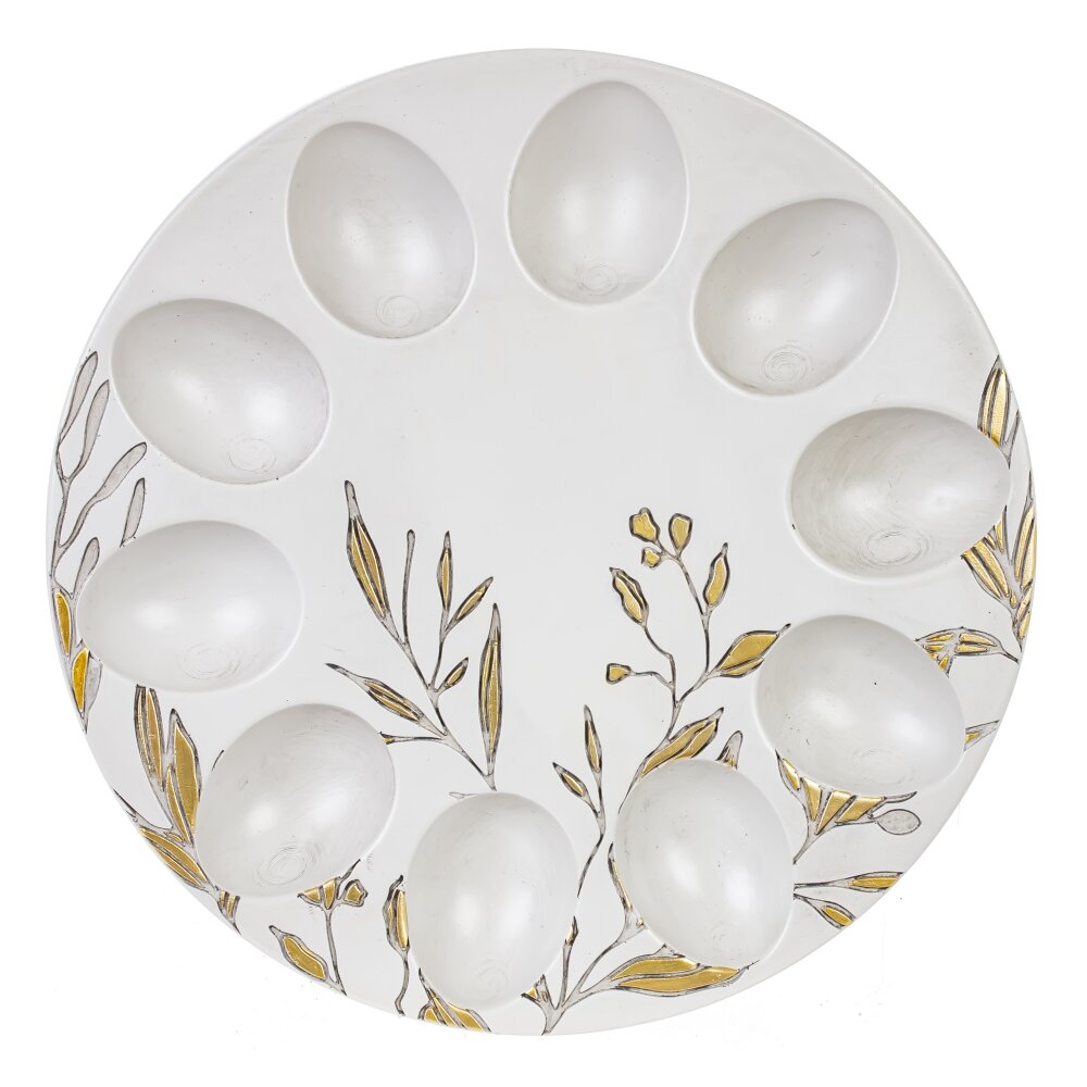 Тарелка для 10-ти яиц, L22,5 W22,5 H2,5 см Тарелка для 10-ти яиц, L22,5 W22,5 H2,5 см