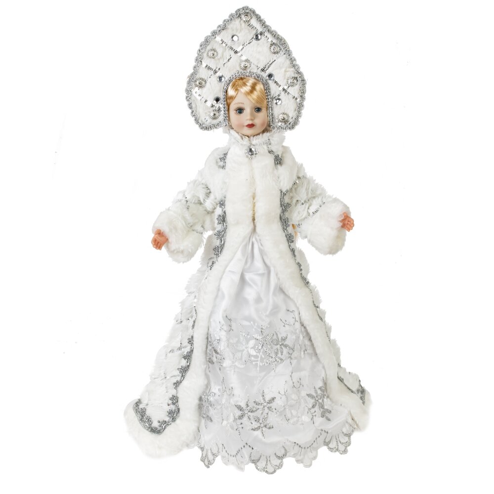 Снегурочка с емкостью для конфет, L22 W16 H53 см Снегурочка с емкостью для конфет, L22 W16 H53 см