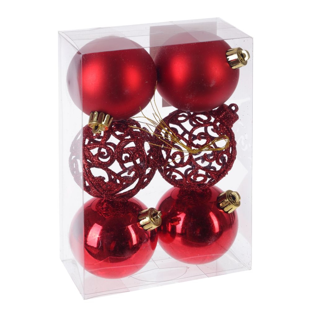 Набор из 6шт Украшение новогоднее Шар 