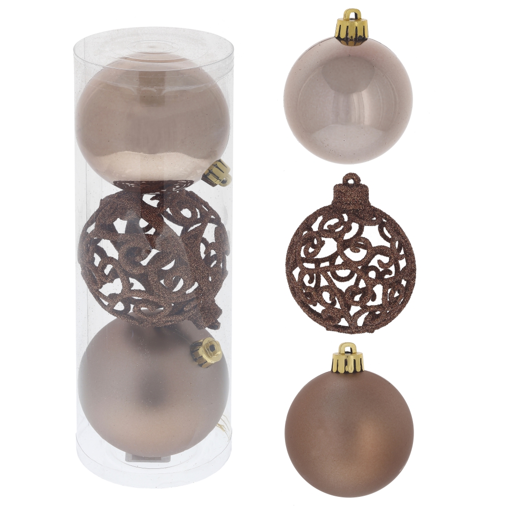 Набор из 3шт Украшение новогоднее Шар 