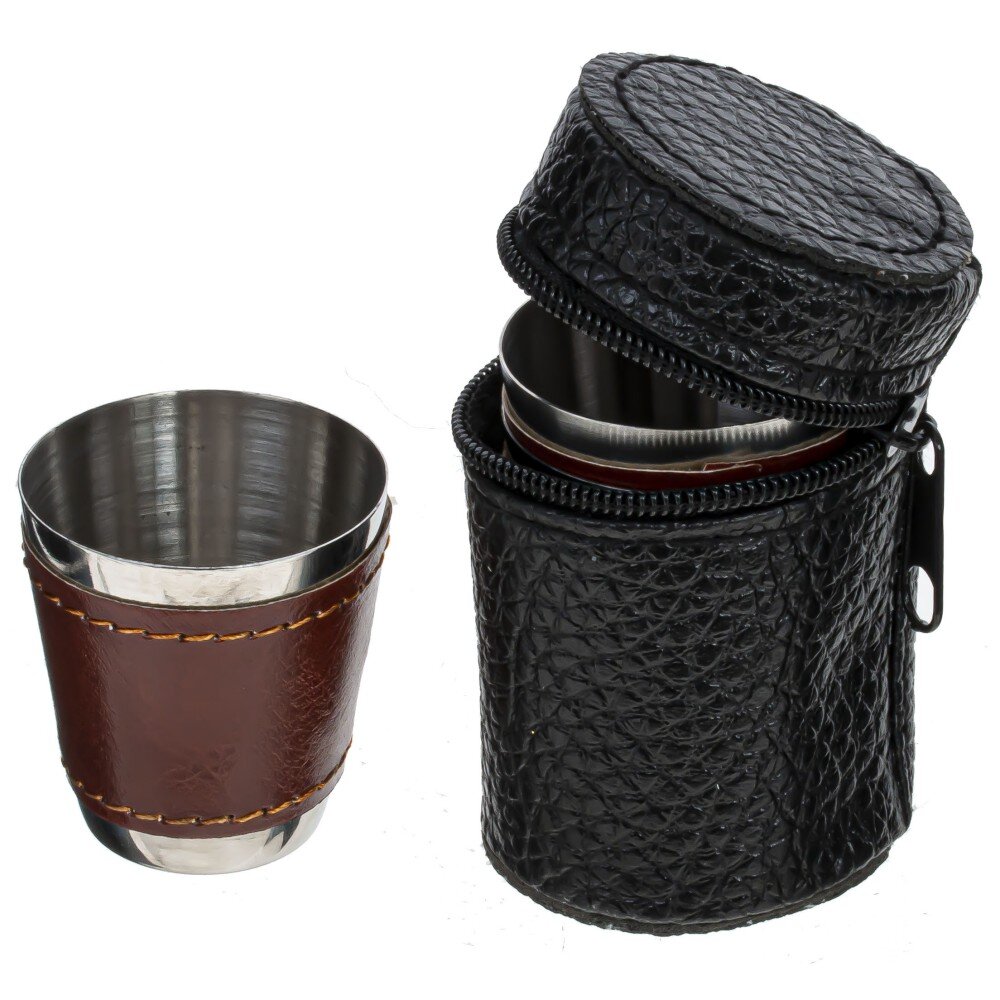 Стопка, набор из 4-х шт. в чехле, 30 мл, L4,5 W4,5 H7,5 см Стопка, набор из 4-х шт. в чехле, 30 мл, L4,5 W4,5 H7,5 см