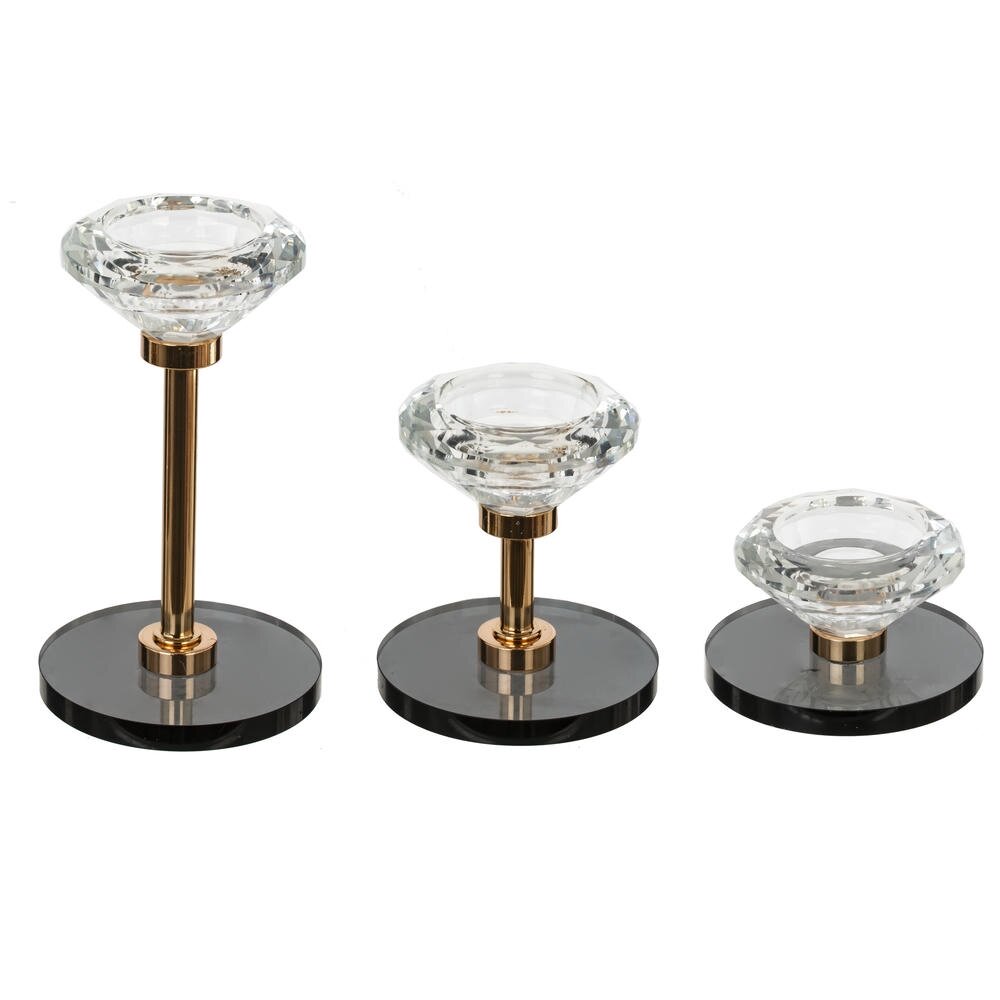 Набор из 3-х подсвечников, L25 W11 H20/9 см