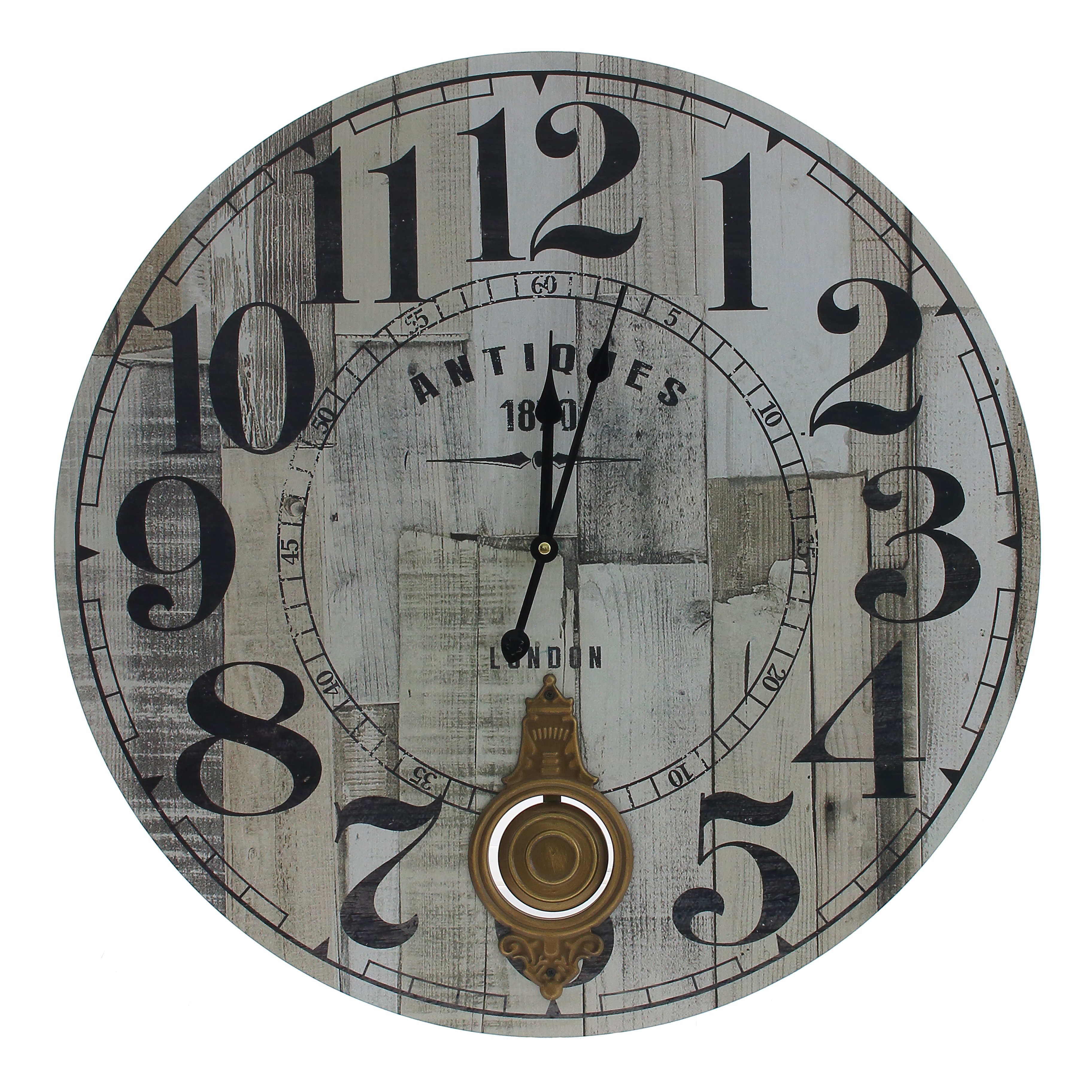 Часы настенные декоративные, L58,5 W4,5 H58 см, (2xАА не прилаг.)