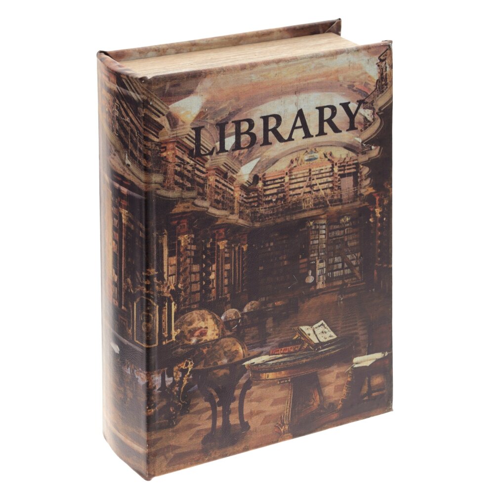 Шкатулка-книга с кодовым замком, L18 W7 H27 см Шкатулка-книга с кодовым замком, L18 W7 H27 см