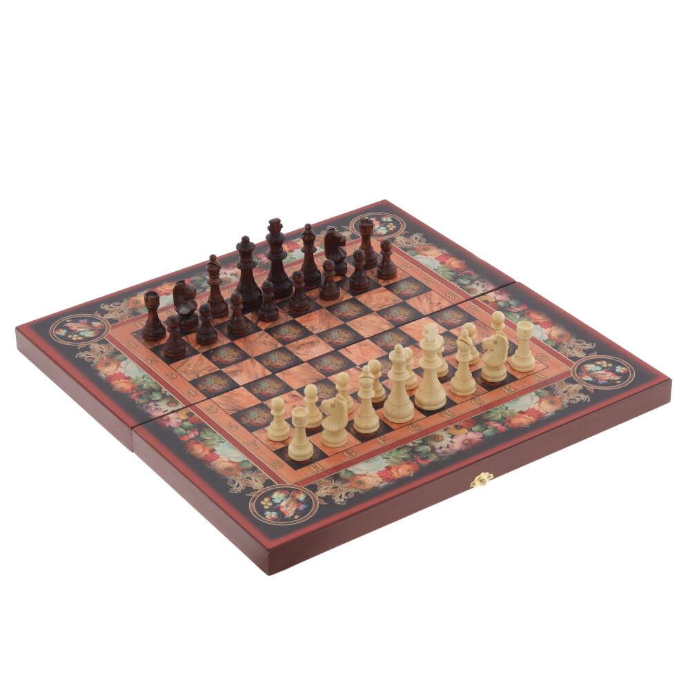 Игра настольная 3 в 1 (шахматы, шашки, нарды) 