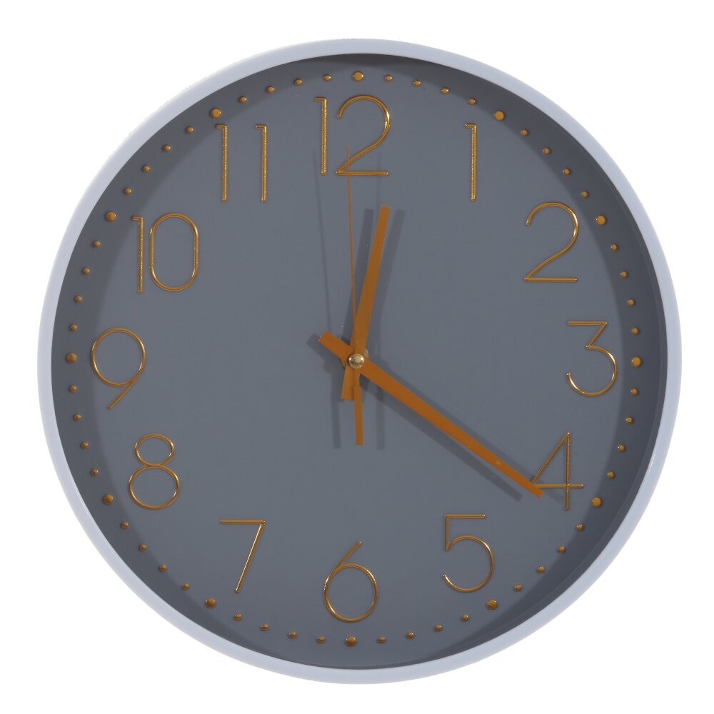 Часы настенные декоративные, L29,5 W4 H29,5 см, (1xАА не прилаг.)