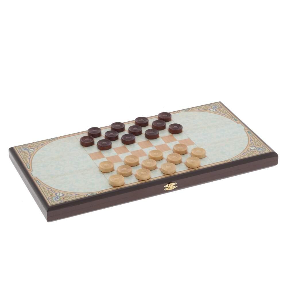 Игра настольная 2 в 1 ( шашки, нарды) 