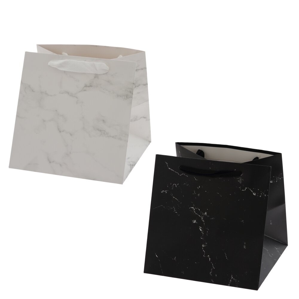 Пакет подарочный S (бумага 210г/м2, блок микс 12шт), L20 W20 H20 см, 2в.