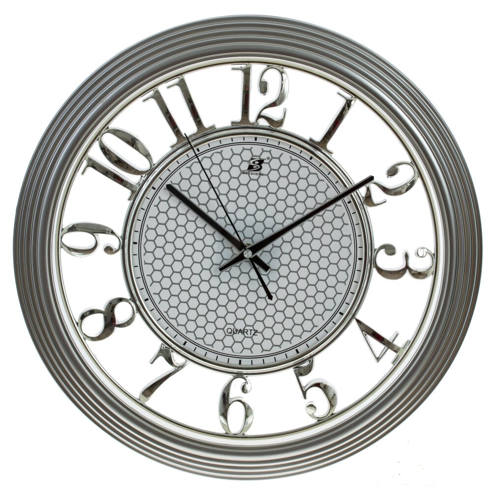 Часы настенные декоративные, L40 W5 H40 см, (1xАА не прилаг.)
