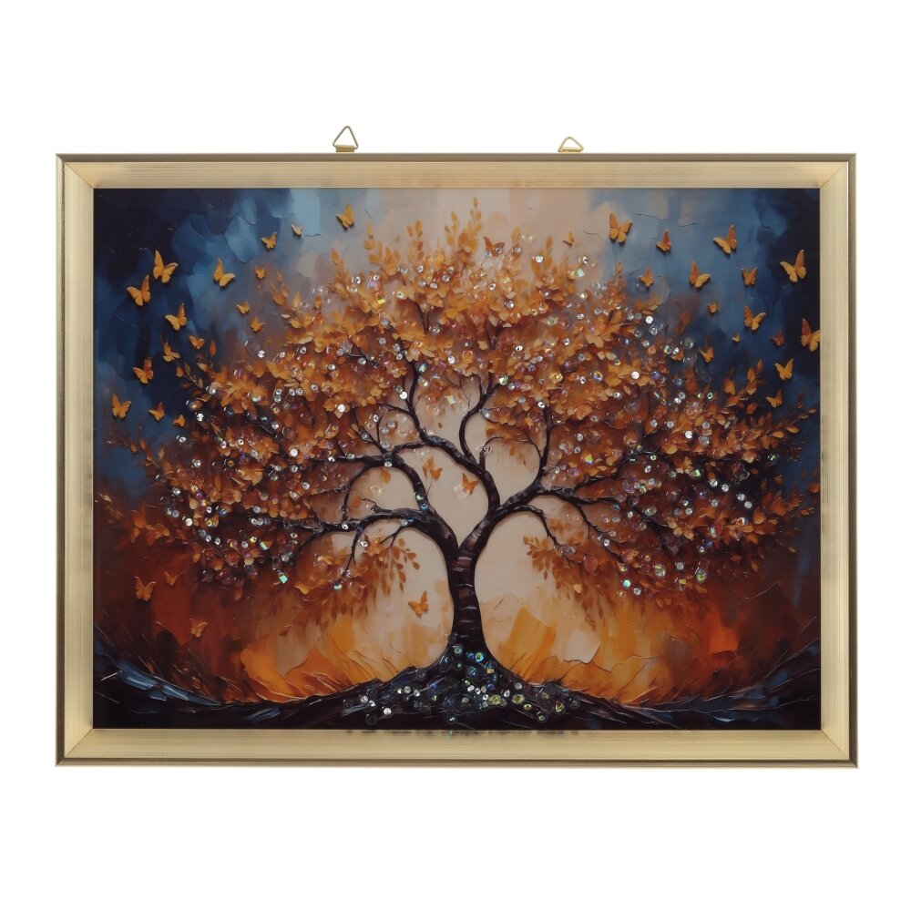 Панно с кристальным декором, L42 W2,5 H32,5 см