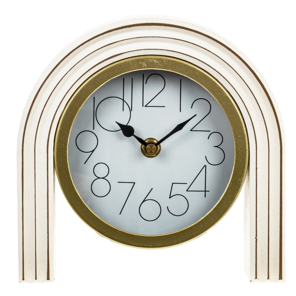 Часы настольные декоративные, L18 W5,5 H18 см, (1xАА не прилаг.)