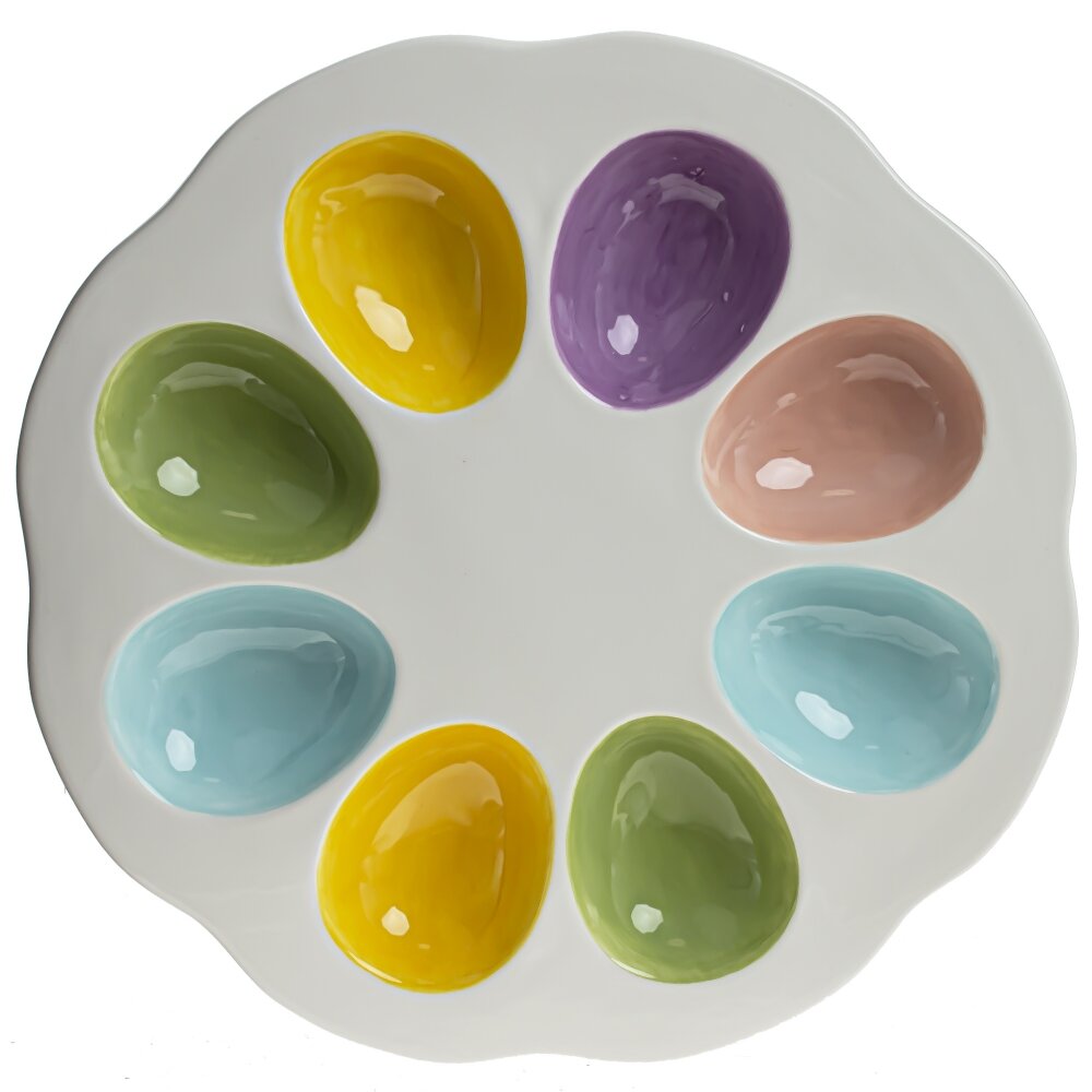 Тарелка для яиц, L22 W22 H2 см