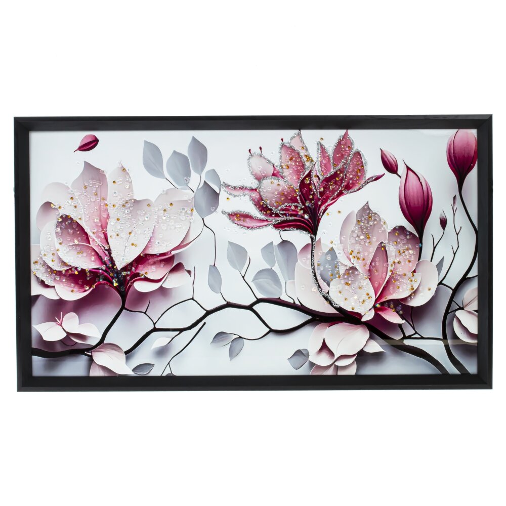 Панно с кристальным декором, L70,5 W2,5 H41 см