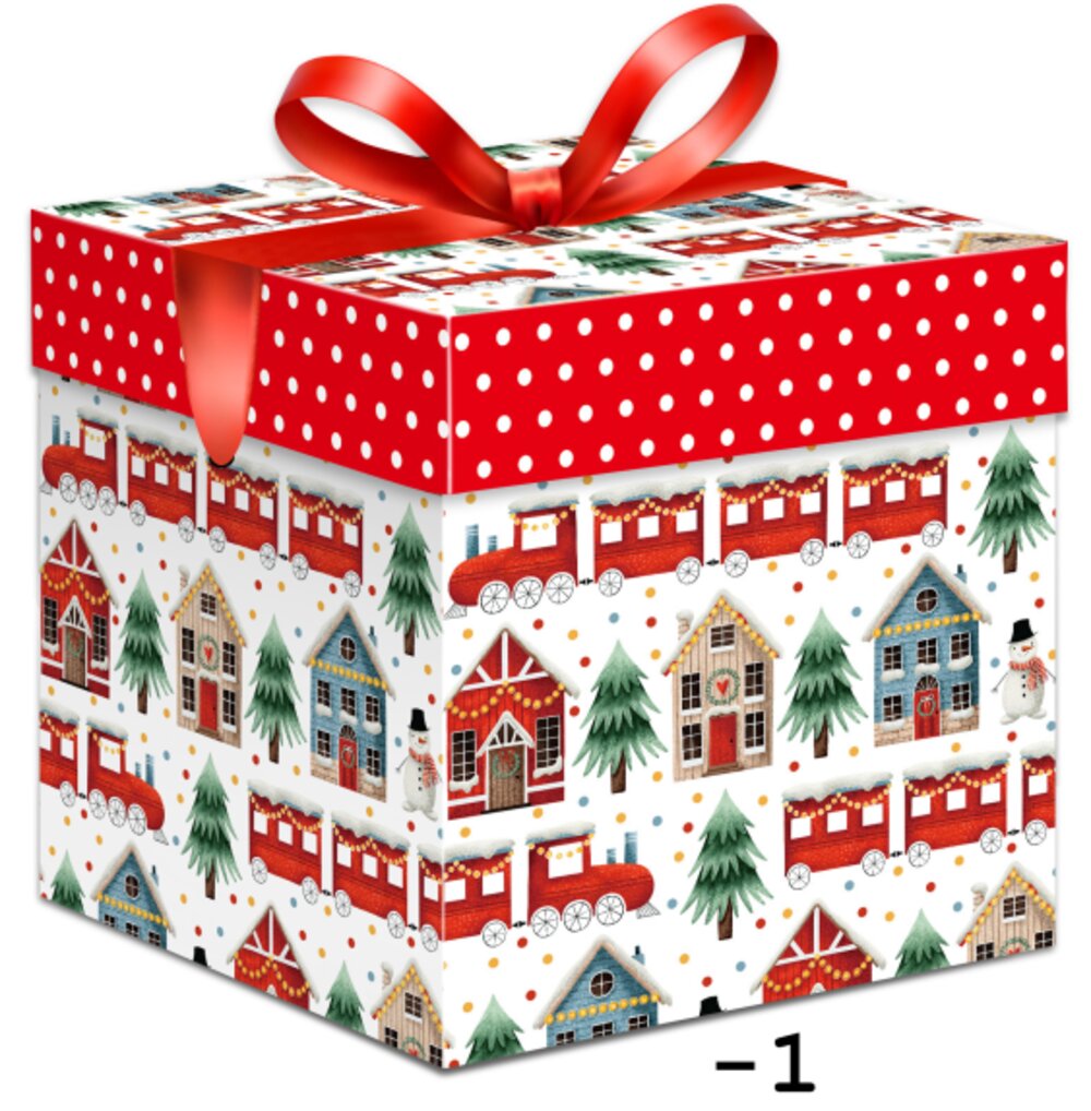 Коробка подарочная (бумага, плотность 350г/м2), L22,5 W22,5 H22,5 см
