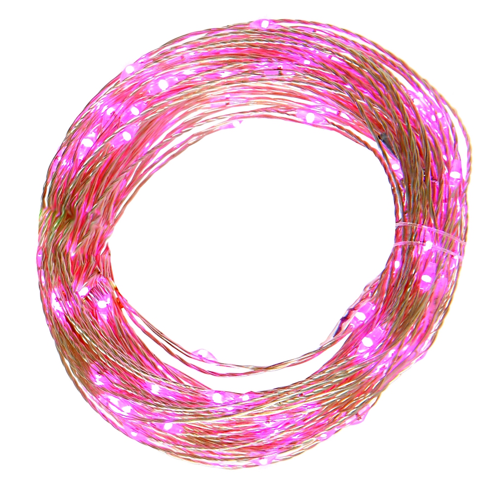 Электрогирлянда (60 фиолетовых LED, 1 реж свеч,серебр шнур, 1 W), L6м, 3хAA, н/п