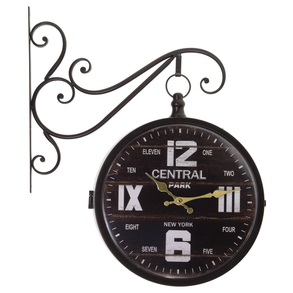 Часы настенные декоративные двусторонние, L44 W9 H52 см, (2xАА не прилаг.)