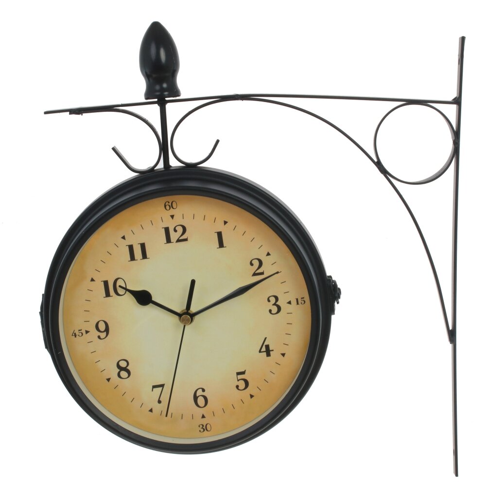 Часы настенные декоративные двусторонние, L31 W9,5 H31 см