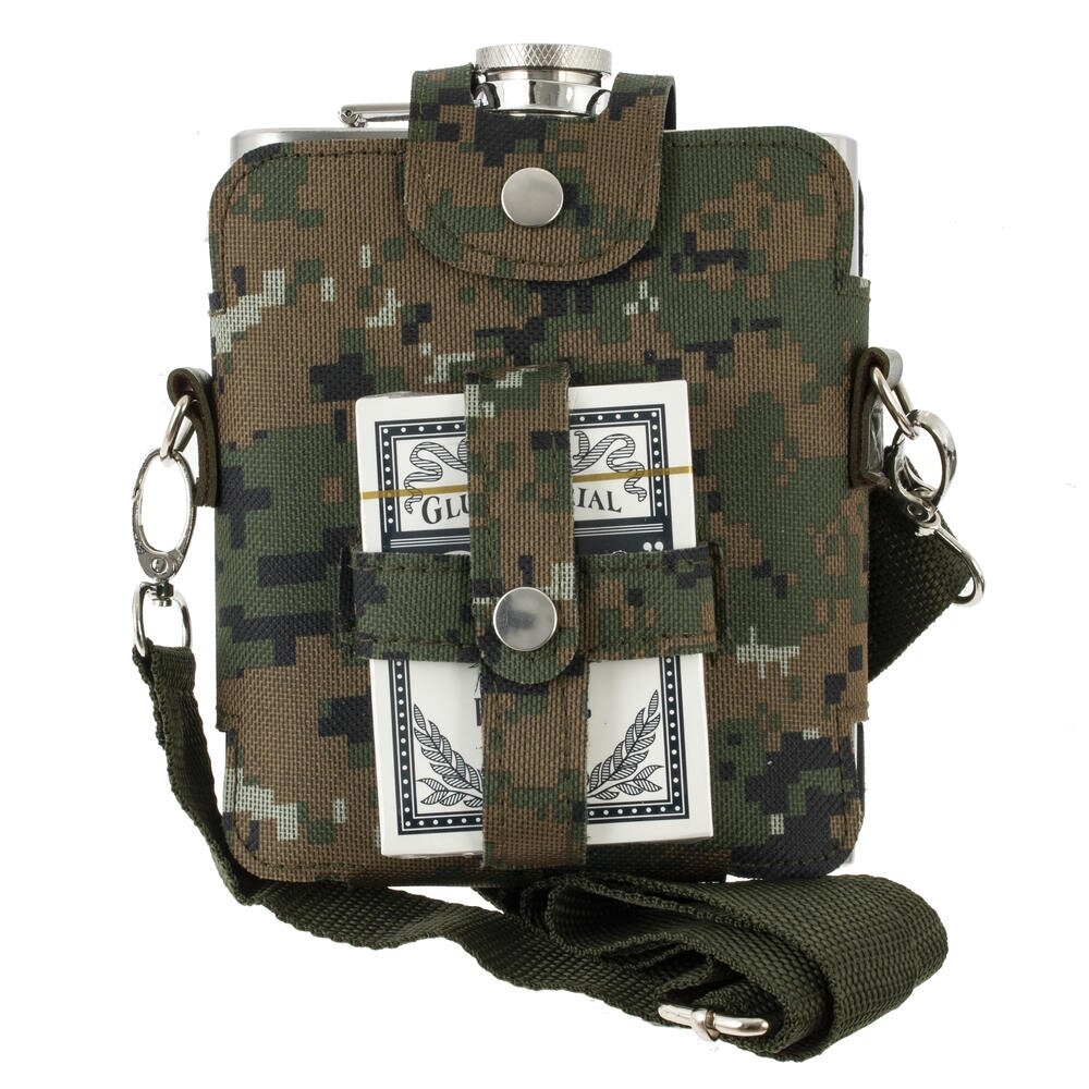 Набор для пикника 2 предм.(фляжка 500 мл, карты игральные), L14 W5 H17 см Набор для пикника 2 предм.(фляжка 500 мл, карты игральные), L14 W5 H17 см