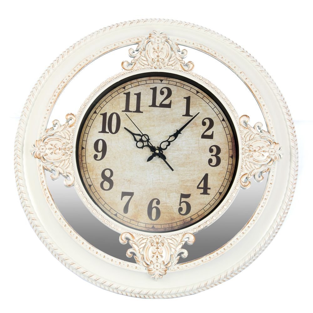 Часы настенные декоративные (с зеркальным элементом), L62,5 W6 H62,5 см