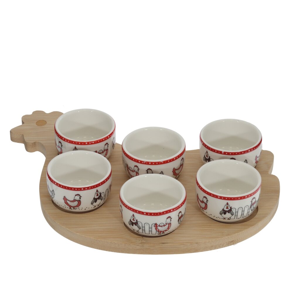 Подставка для 6-ти яиц, 30 мл, L22,5 W20 H4 см Подставка для 6-ти яиц, 30 мл, L22,5 W20 H4 см