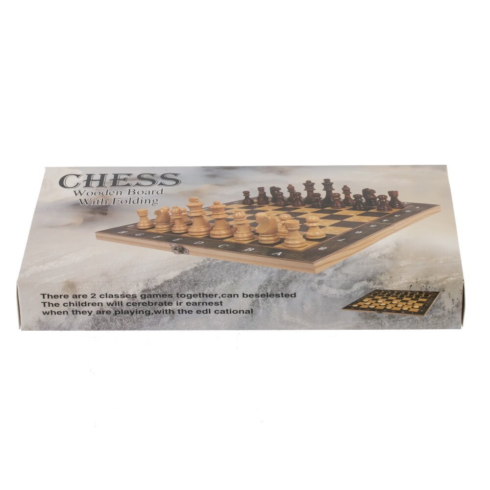 Игра настольная 3 в 1 (шахматы, шашки, нарды), L24 W12 H3 см Игра настольная 3 в 1 (шахматы, шашки, нарды), L24 W12 H3 см