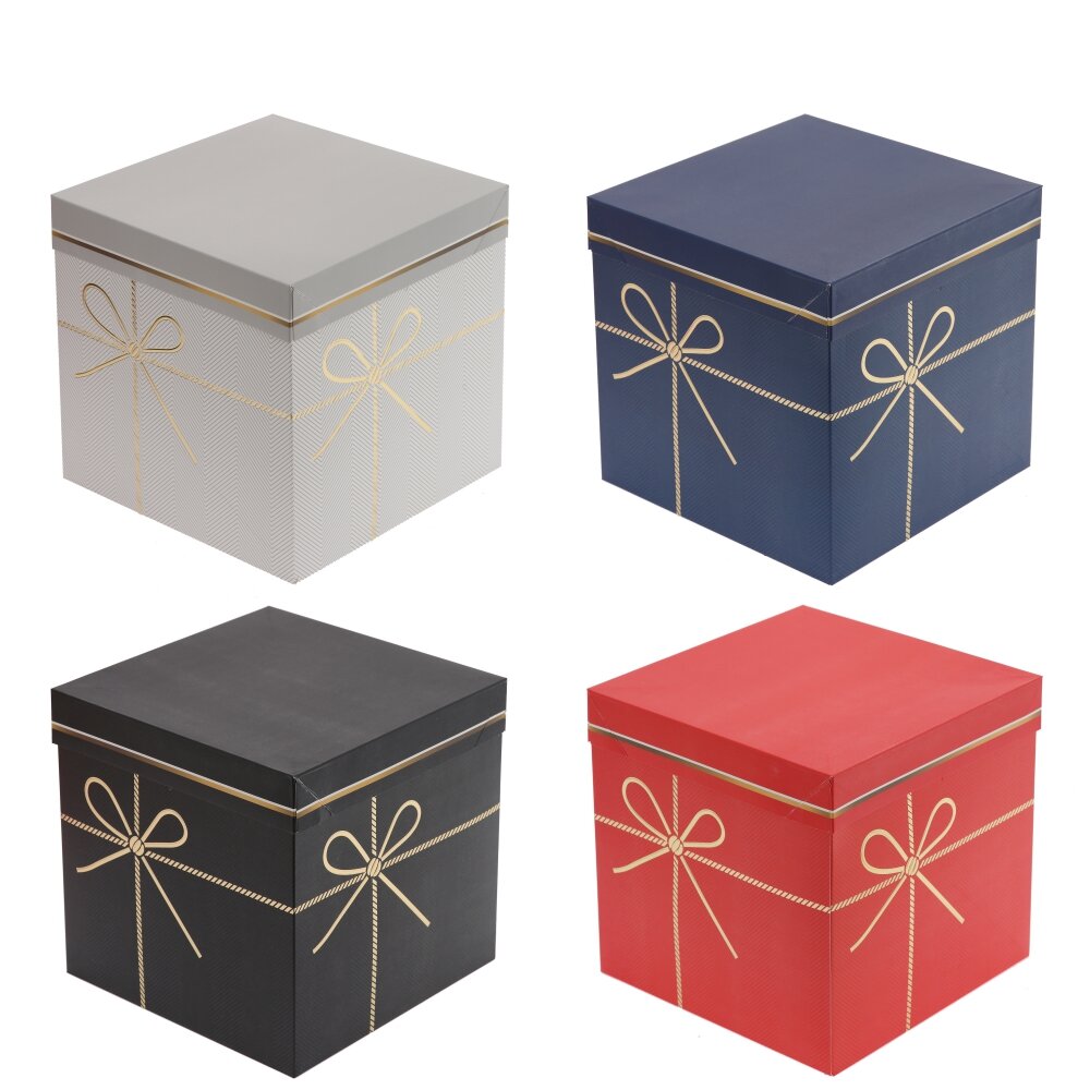 Коробка подарочная (бумага 350г/м2), L22,5 W22,5 H22 см, 4в. Коробка подарочная (бумага 350г/м2), L22,5 W22,5 H22 см, 4в.