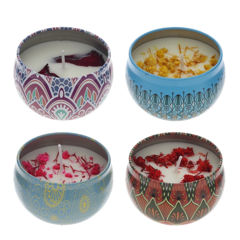 Свеча (блок 4 шт), D5,5 см,L6 W6 H4 см, 4в.