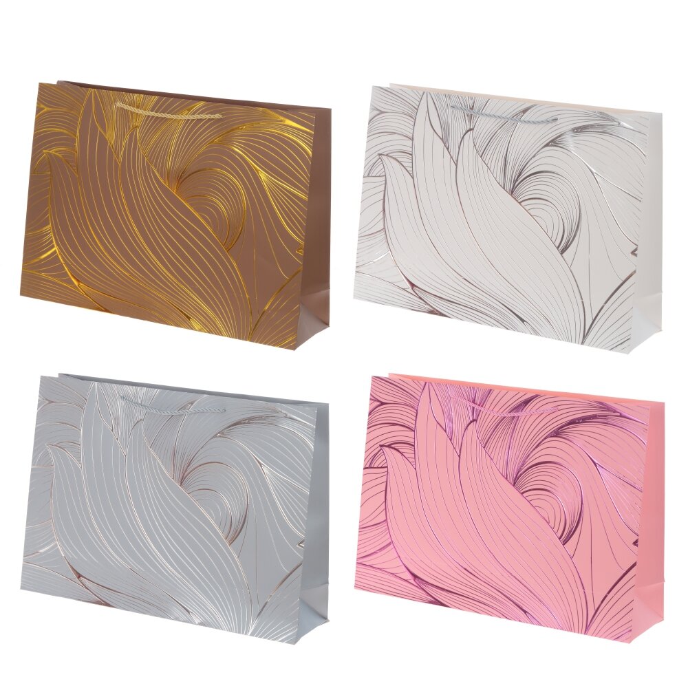 Пакет подарочный L (бумага 210г/м2, блок 12шт), L45 W12 H32 см, 4в. Пакет подарочный L (бумага 210г/м2, блок 12шт), L45 W12 H32 см, 4в.