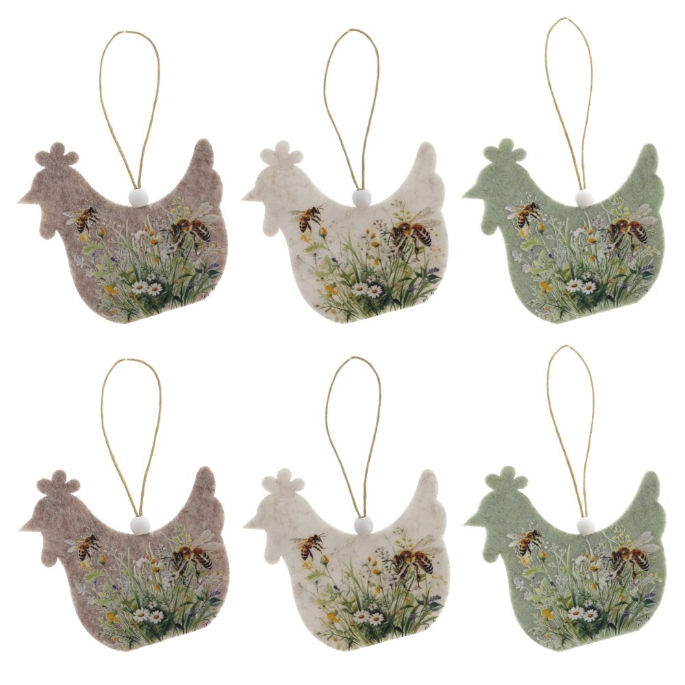 Набор из 6-ти изделий декоративных подвесных Набор из 6-ти изделий декоративных подвесных