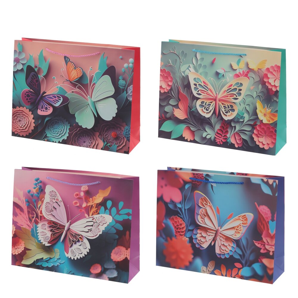 Пакет подарочный L (бумага 210г/м2, блок микс 12шт), L38,5 W11 H30 см, 4в. Пакет подарочный L (бумага 210г/м2, блок микс 12шт), L38,5 W11 H30 см, 4в.