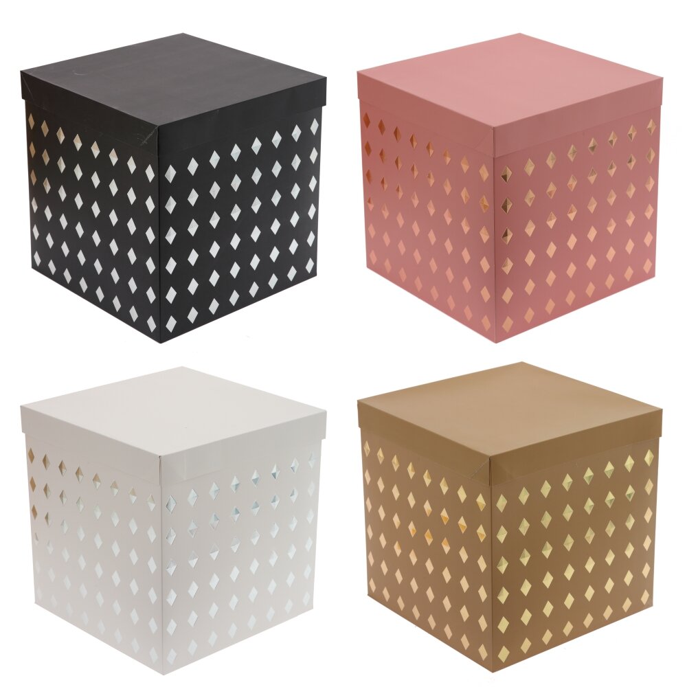 Коробка подарочная (бумага 350г/м2), L29,5 W29,5 H30 см, 4в. Коробка подарочная (бумага 350г/м2), L29,5 W29,5 H30 см, 4в.