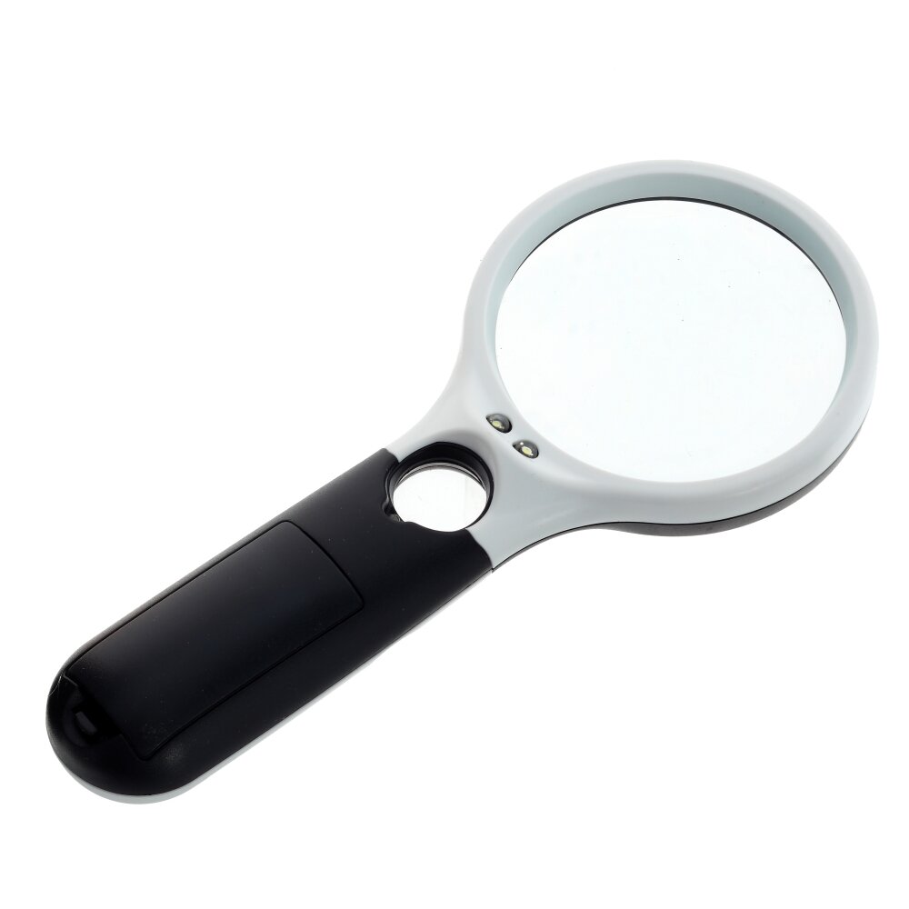 Лупа (с 5-кратным увеличением, подсветка, 2xАА н/п), L8 W3 H19,5 см