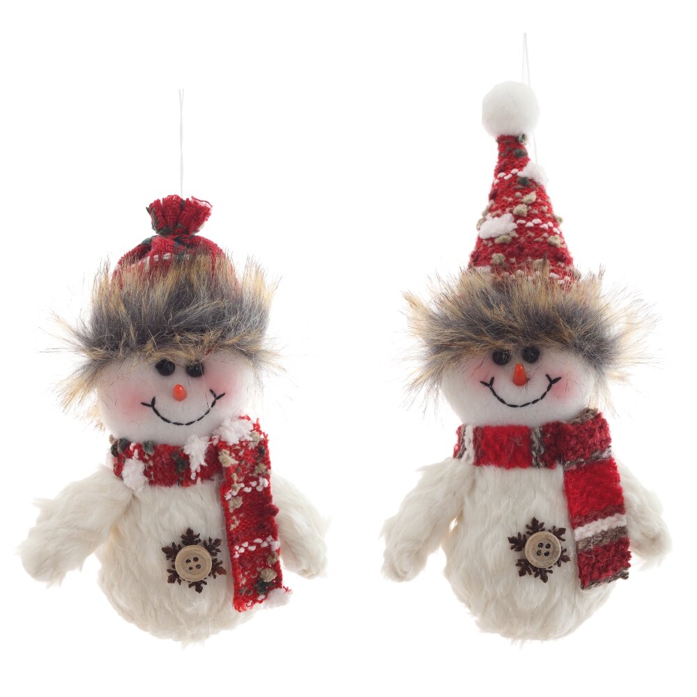 Снеговик подвесной, L10 W6 H19 см, 2в. Снеговик подвесной, L10 W6 H19 см, 2в.