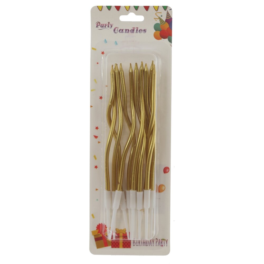 Набор из 11-ти свечей для торта, D 0,5 см,L6,5 W1,5 H20 см