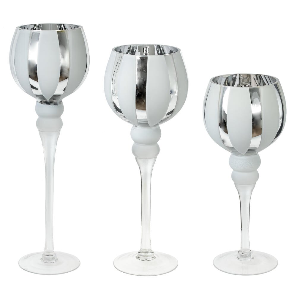 Набор из 3-х подсвечников, L33 W16 H46 см