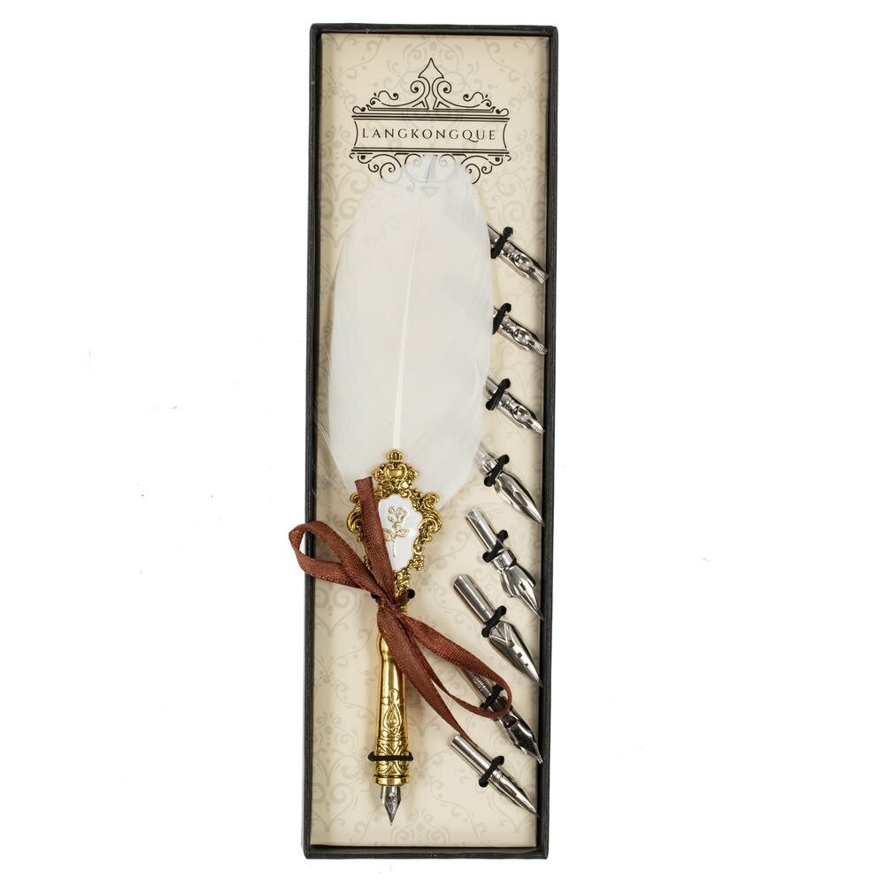 Набор подарочный: ручка перьевая, 8 наконечников, L7,5 W25,5 H2,5 см