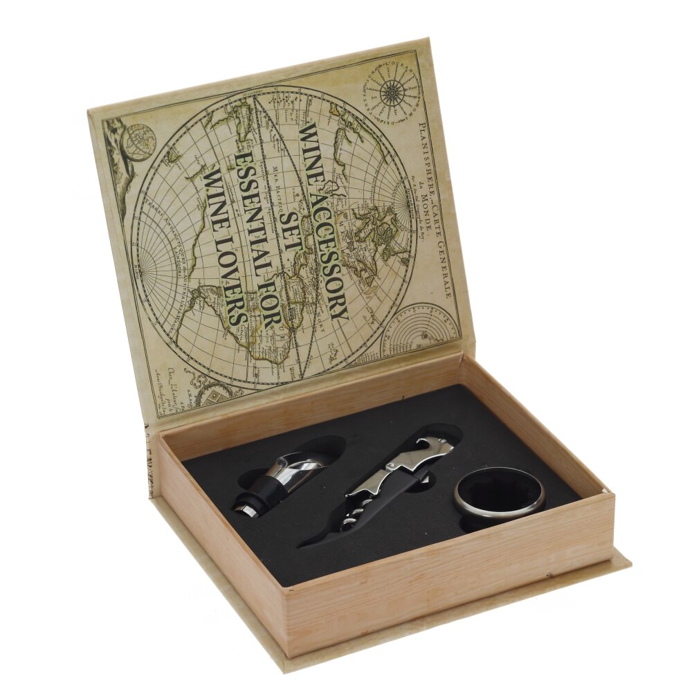 Набор для вина 3 предм, L14,5 W16,5 H4 см Набор для вина 3 предм, L14,5 W16,5 H4 см