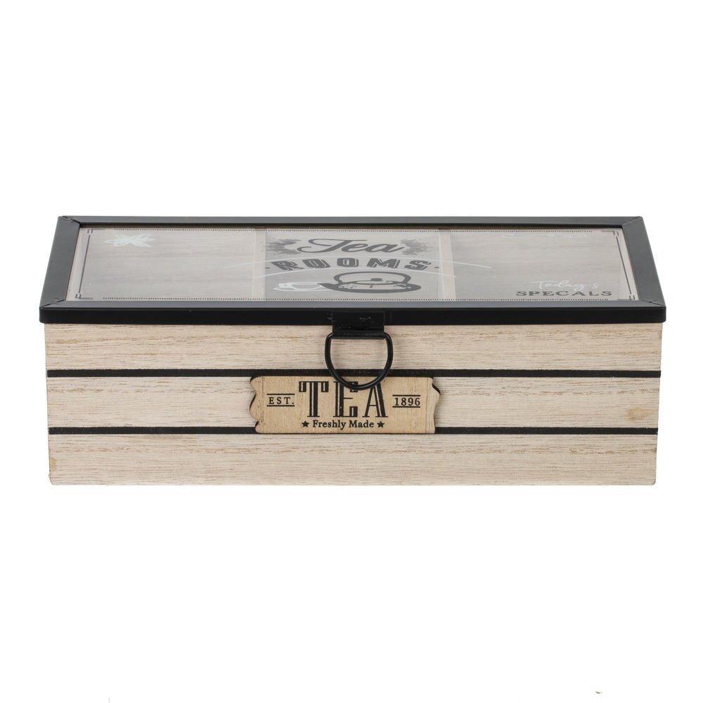 Шкатулка для чайных пакетиков, L24 W10,5 H7,5 см Шкатулка для чайных пакетиков, L24 W10,5 H7,5 см