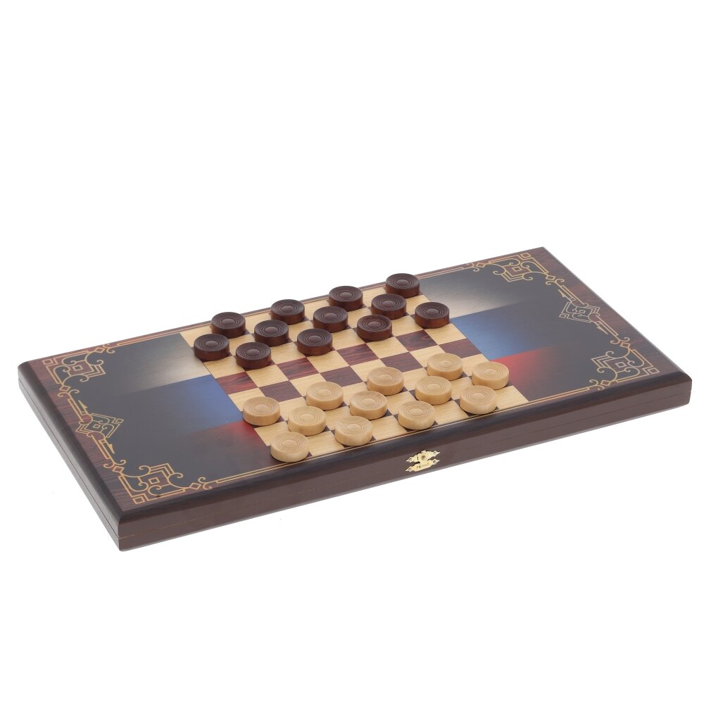 Игра настольная 2 в 1 ( шашки, нарды) 