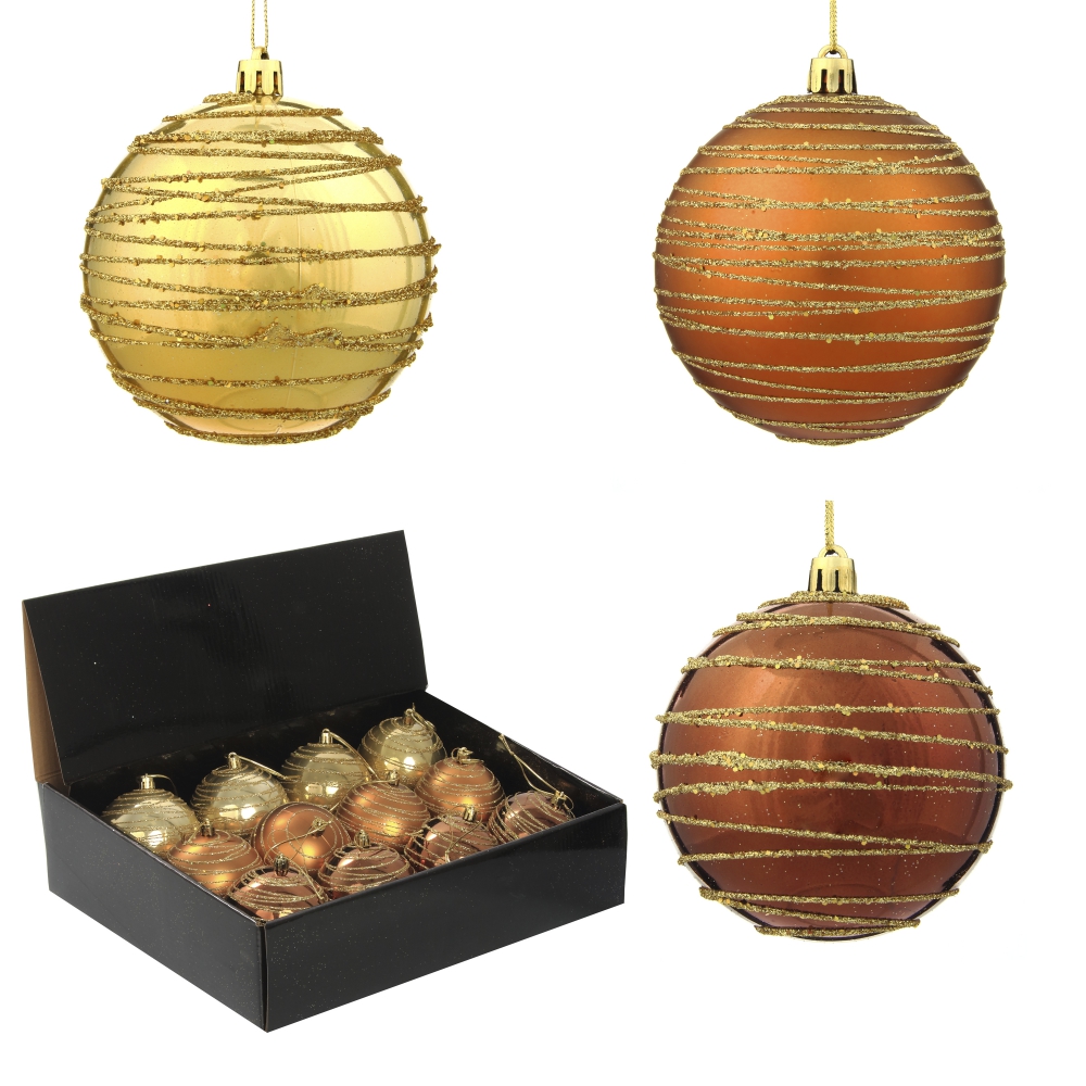 Набор из 12шт, Украшение новогоднее Шар 