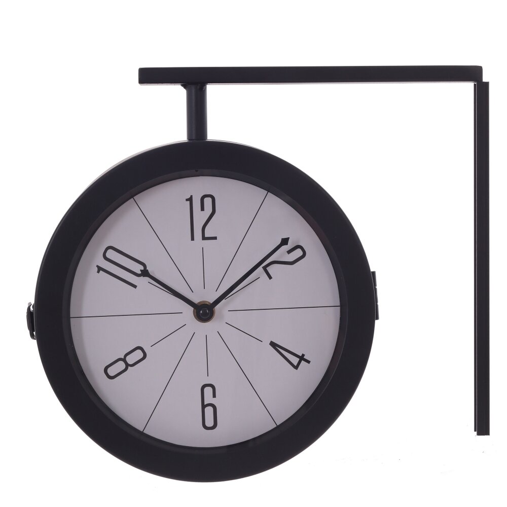 Часы настенные декоративные двусторонние, L30 W8,5 H25 см, (2xАА не прилаг.)