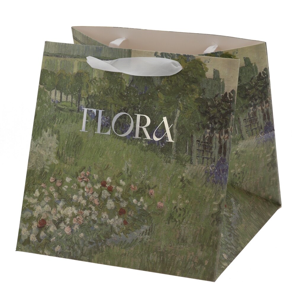 Пакет подарочный M (бумага 210г/м2, блок 12шт), L28 W28 H28 см