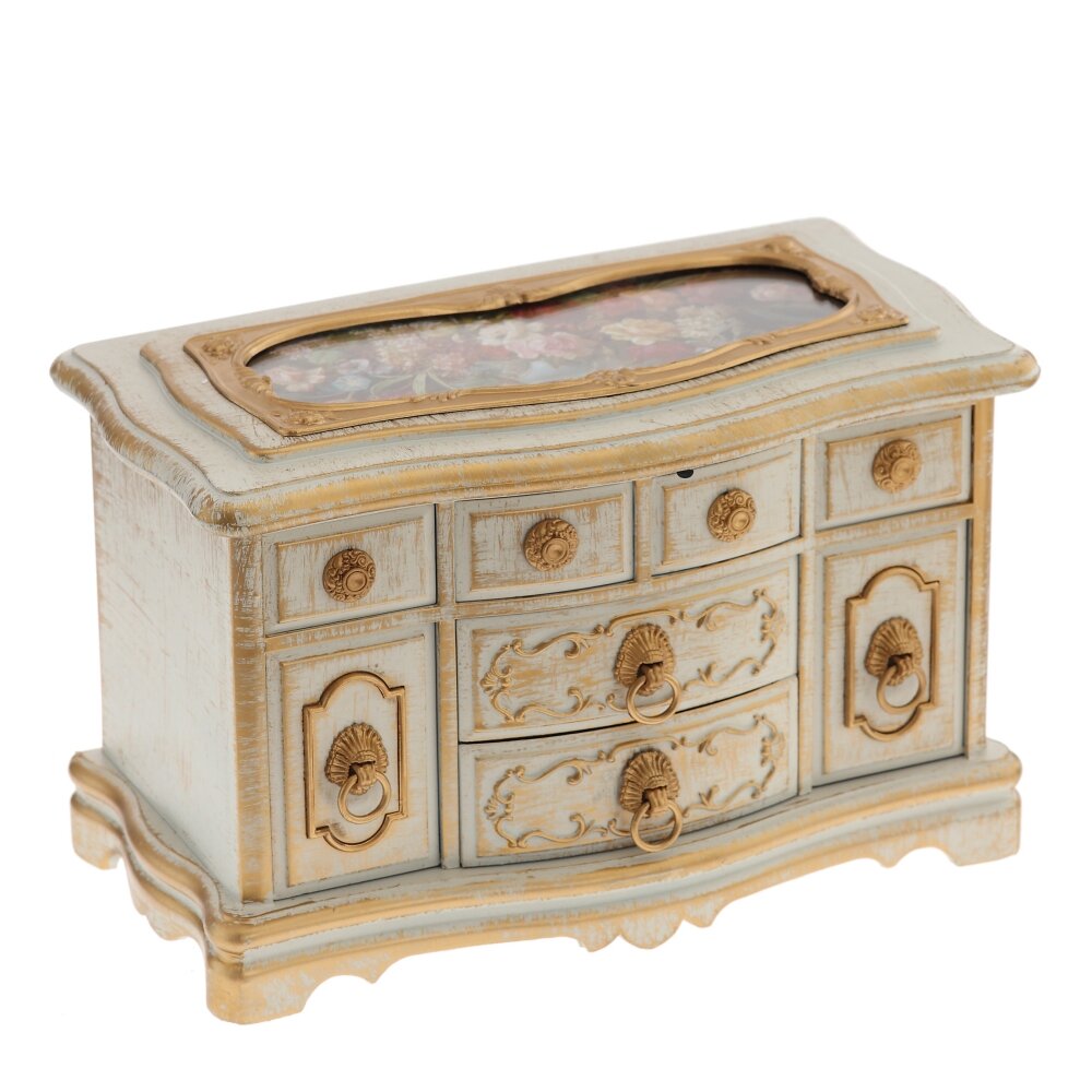 Шкатулка для украшений (музык.), L21 W11 H13 см